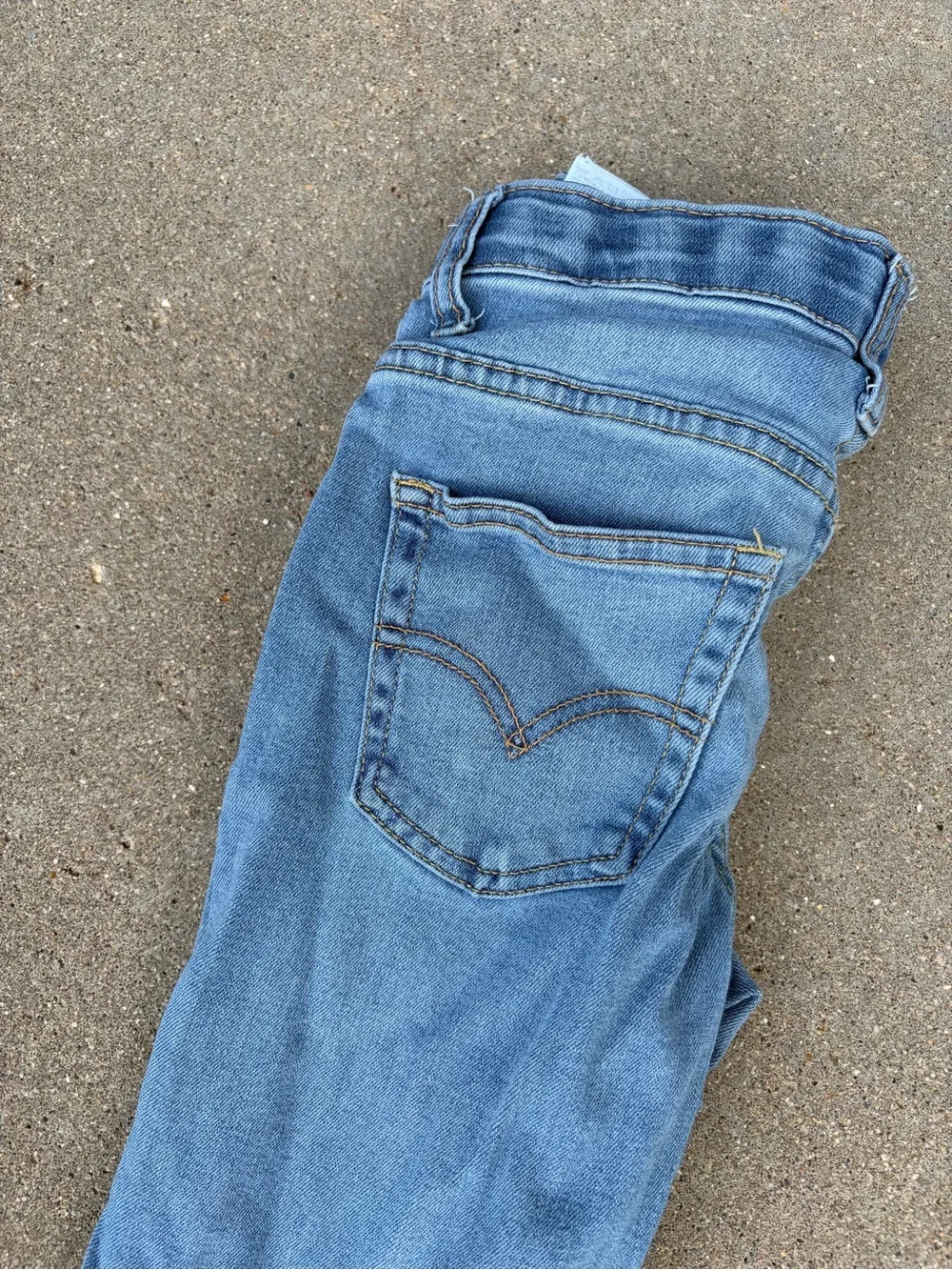Levi's Light Wash Blue 502 Straight Jeans
